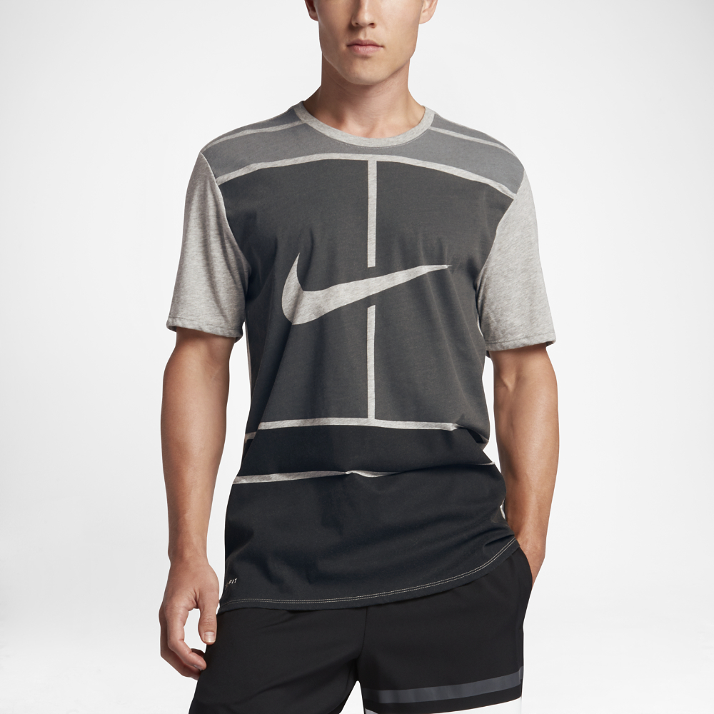 Nike Court Dry Men's Tennis Tshirt in Gray for Men Lyst